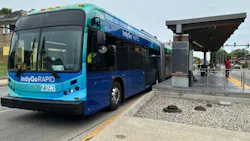 IndyGo bus. IndyGo bus.