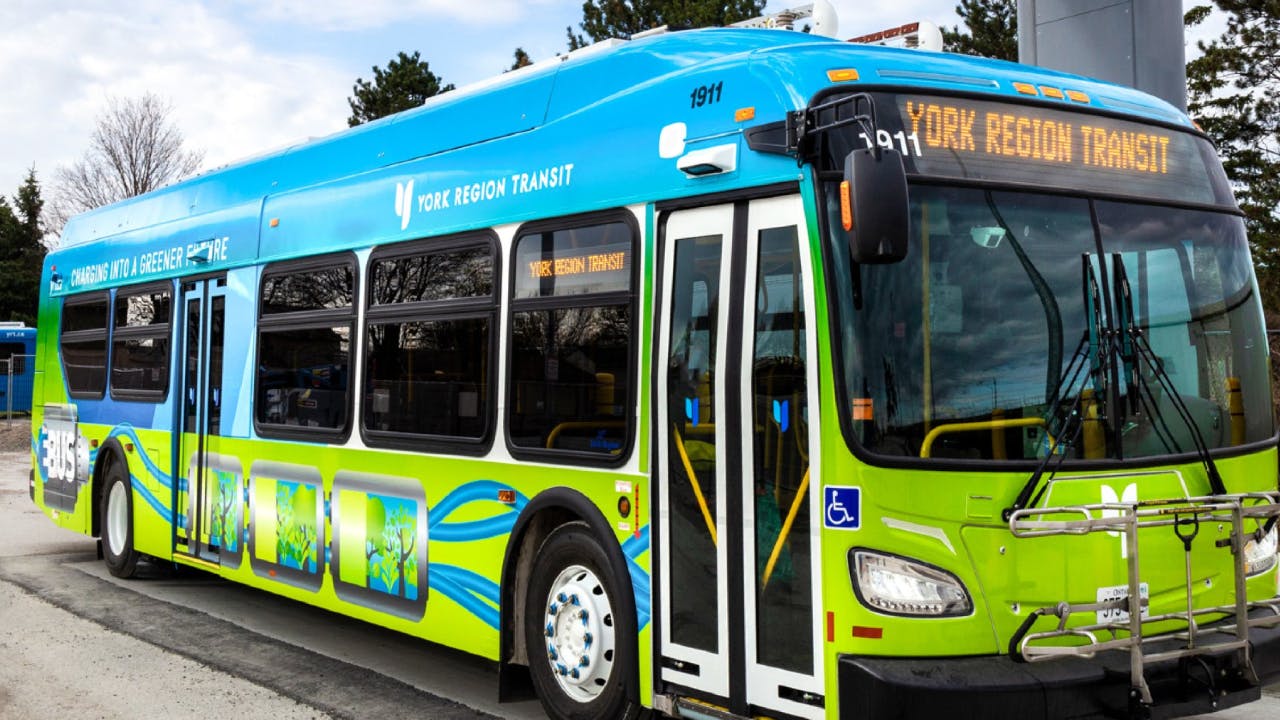York Region Transit receives C$76 million from Zero Emission Transit Fund to increase electric bus fleet.
