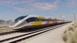The FRA officially signed the $3 billion grant agreement awarded to the Nevada Department of Transportation (NDOT) for Brightline West. The FRA officially signed the $3 billion grant agreement awarded to the Nevada Department of Transportation (NDOT) for Brightline West.