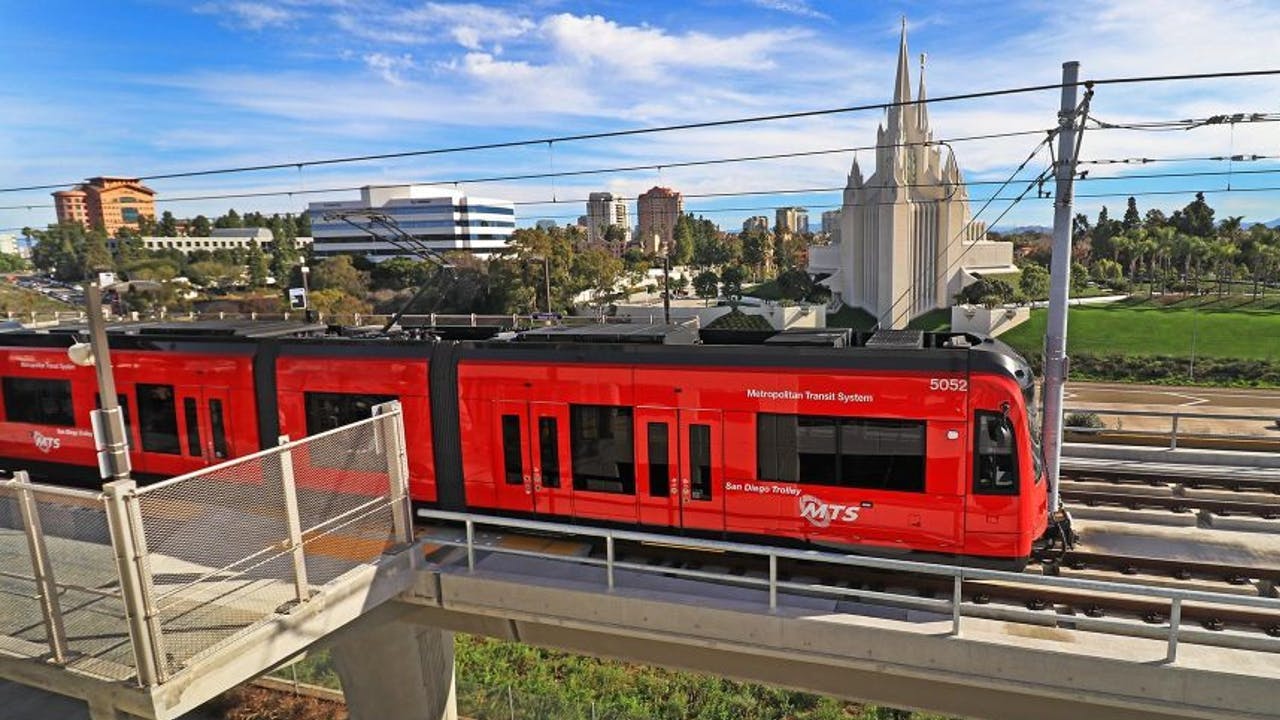 San Diego MTS Trolley.