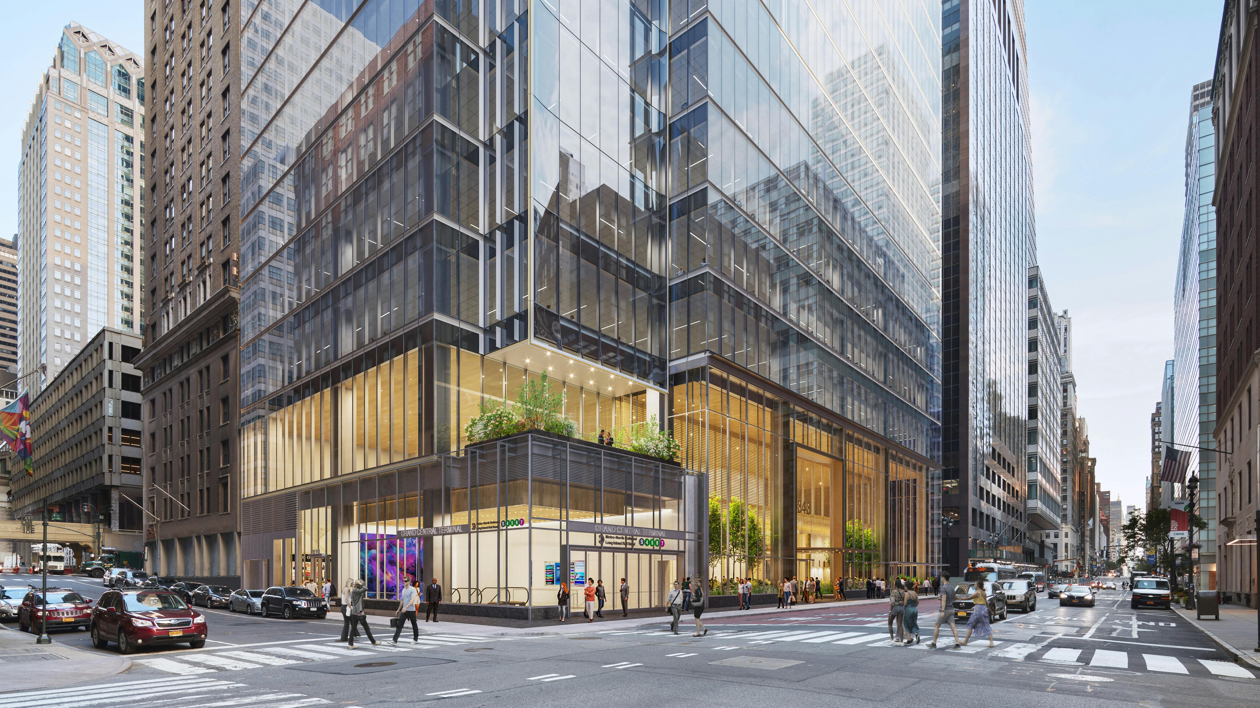 The new entrance is part of a public-private partnership in which BXP is redeveloping the site, which housed the MTA&rsquo;s headquarters building from 1979 to 2014.