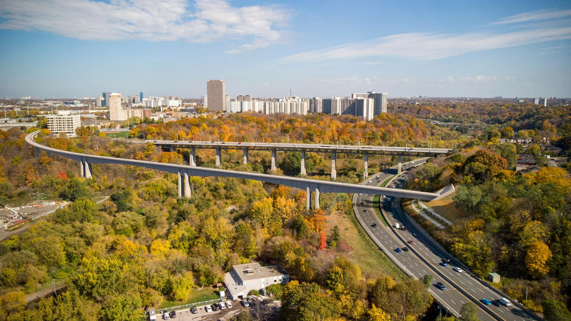 Conceptual rendering of the future Don Valley Crossing bridge.