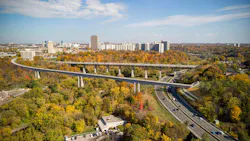 Conceptual rendering of the future Don Valley Crossing bridge. Conceptual rendering of the future Don Valley Crossing bridge.