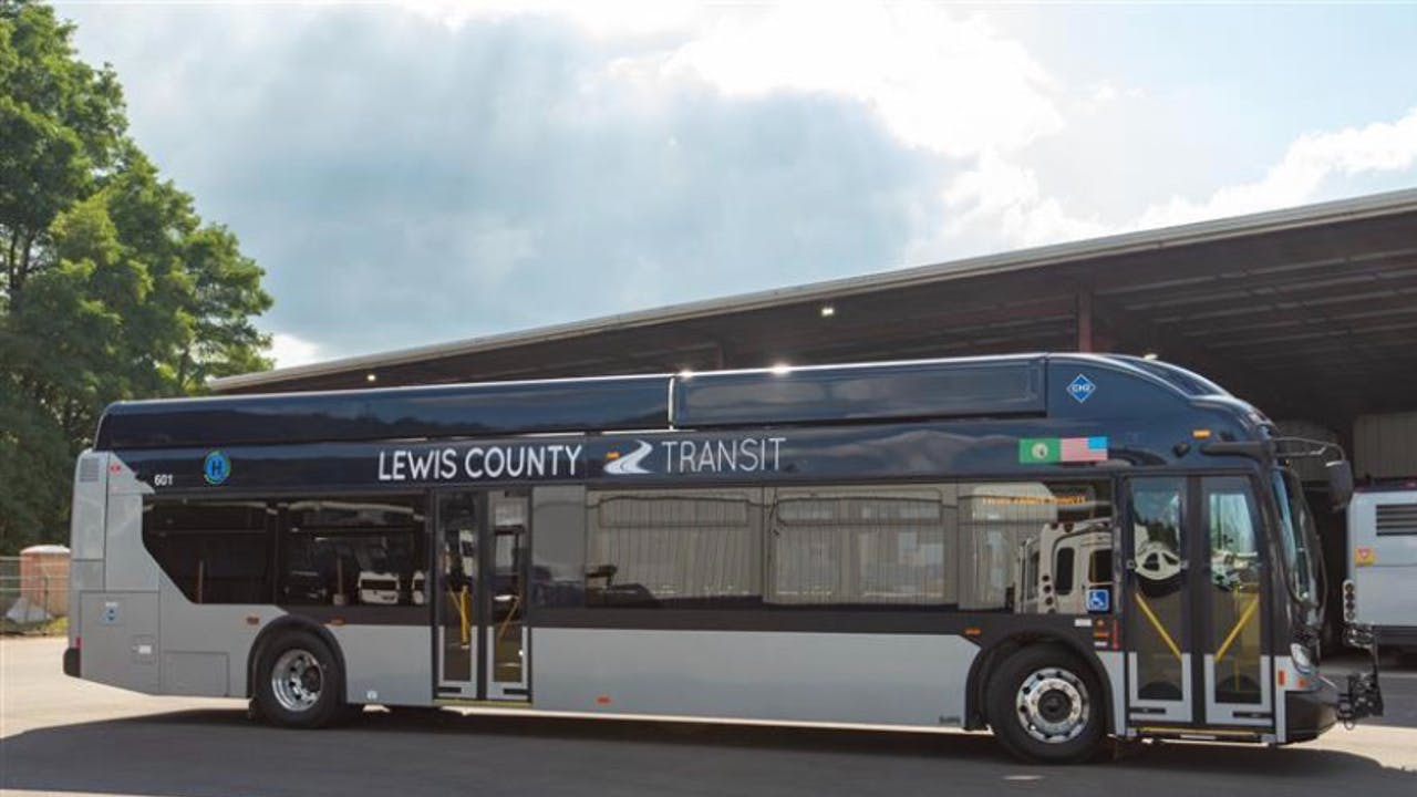 Lewis County Transit zero-emission bus.