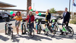 The expansion of the bike share program includes 37 new electric bikes and 24 docks across six new stations in the RTC service area. The expansion of the bike share program includes 37 new electric bikes and 24 docks across six new stations in the RTC service area.