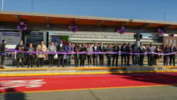 Indianapolis Public Transportation Corporation's ceremonious Purple Line ribbon cutting. Indianapolis Public Transportation Corporation's ceremonious Purple Line ribbon cutting.