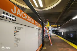 Station work was accomplished along the Orange Line like improving lighting. Station work was accomplished along the Orange Line like improving lighting.