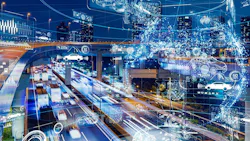 A graphic with future technology A graphic with future technology