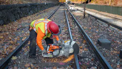 Crews performed improvement work along the Orange Line. Crews performed improvement work along the Orange Line.
