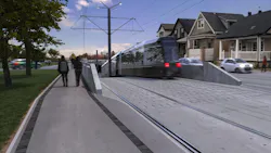 A rendering of the Hamilton light rail transit project. A rendering of the Hamilton light rail transit project.