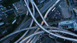 A freeway. A freeway.