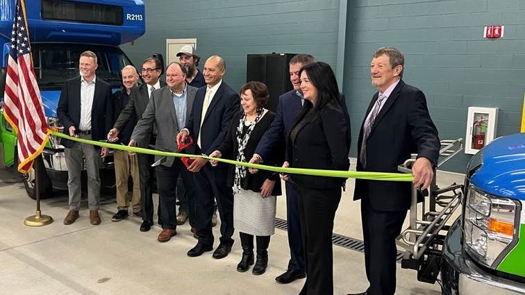 Rochester RTS held a ribbon cutting on Nov. 15 with members of the RTS team and special guests to celebrate the completion of construction of its new facility in Wyoming County, N.Y.