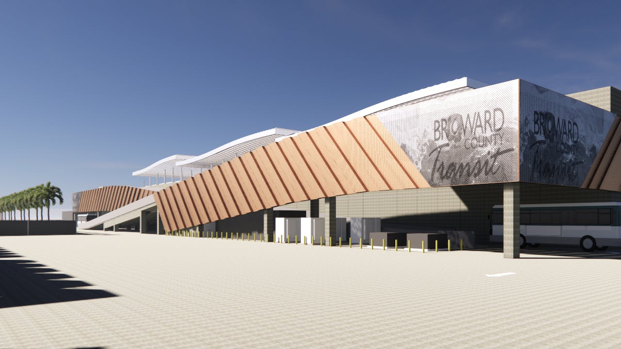 A rendering of the Copans Transit Facility.