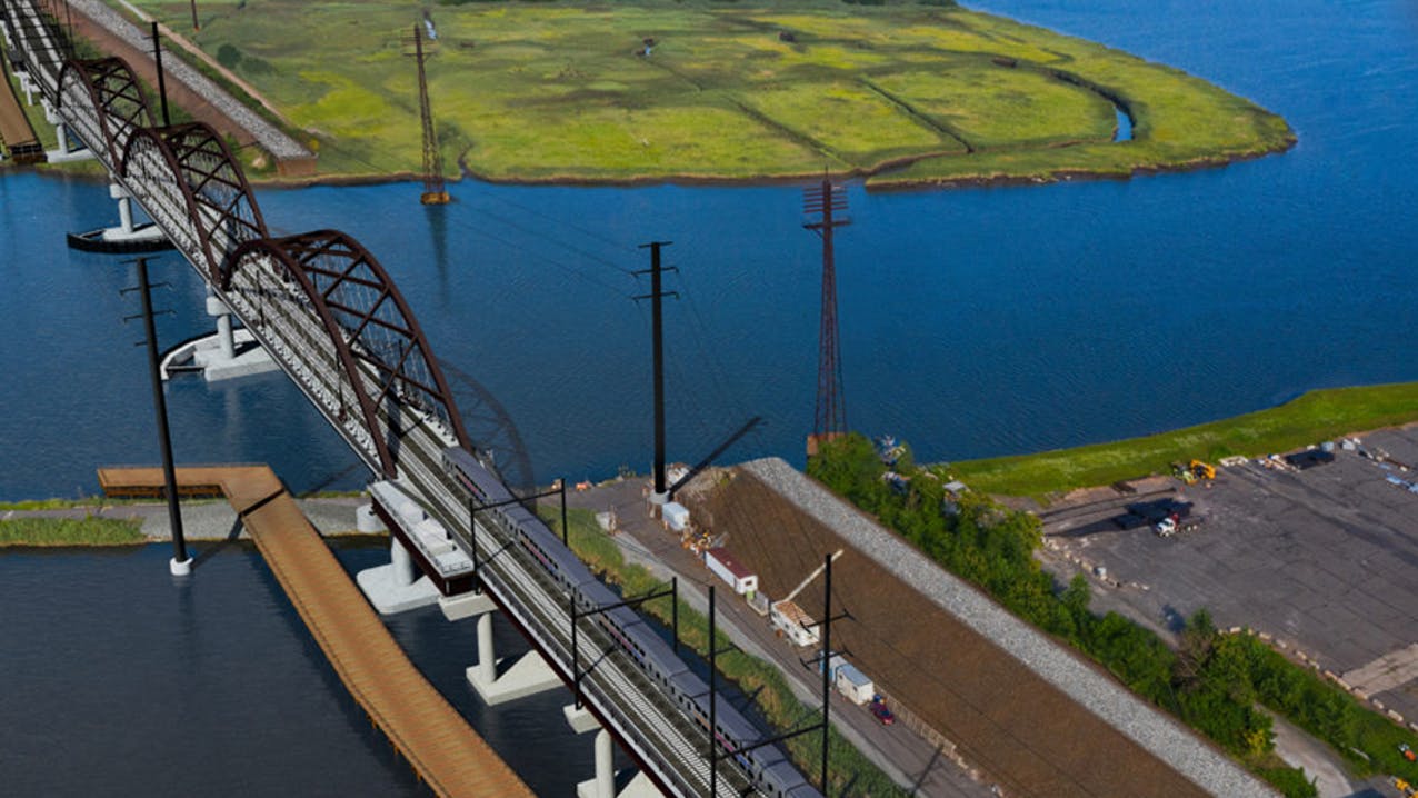 A rendering of the Portal North Bridge project.