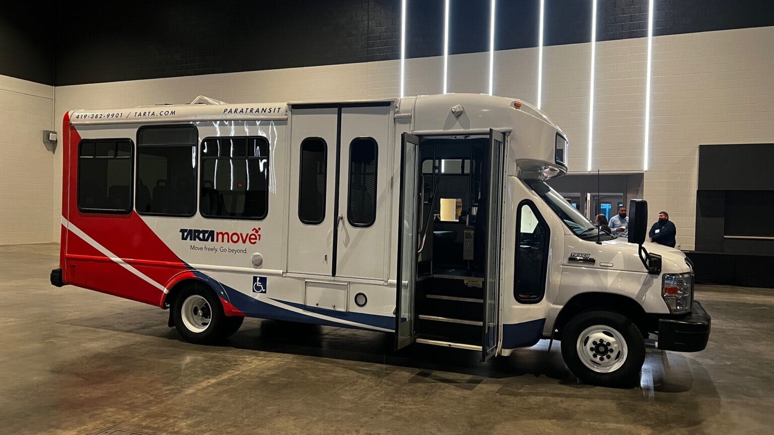 TARTA paratransit bus.