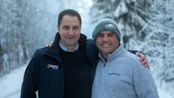 Dafo Vehicle staff in snow. Dafo Vehicle staff in snow.