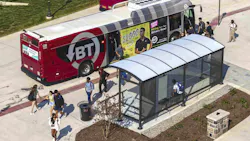 Tolar Manufacturing Company has completed a contract to design, manufacture and deliver 15 Sunset shelters for Virginia Tech and Blacksburg Transit in Blacksburg, Va. Tolar Manufacturing Company has completed a contract to design, manufacture and deliver 15 Sunset shelters for Virginia Tech and Blacksburg Transit in Blacksburg, Va.