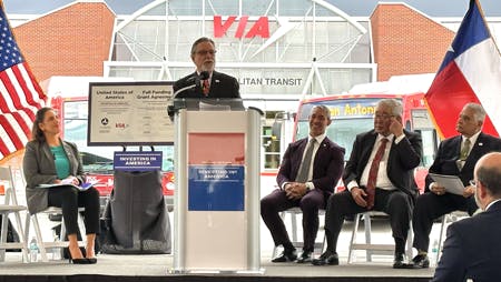 The FTA has awarded a $267.8 million grant to support the construction of the new VIA ART North/South Corridor,