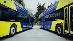 Community Transit's zero emission buses on display. Community Transit's zero emission buses on display.
