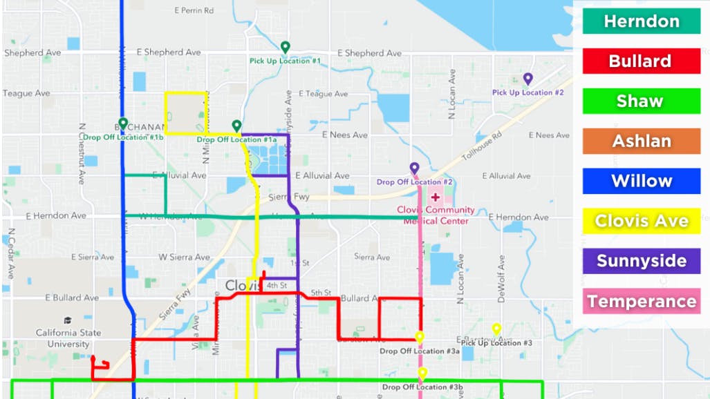 The city of Clovis, Calif., is working to establish new bus stops throughout the city as a part of a major update to the Clovis Transit system.