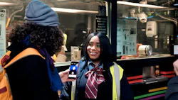 The MTA's pilot will work to connect riders who are deaf or hard-of-hearing with a live interpreter to answer questions about service changes, payment, or anything regarding their journey. The MTA's pilot will work to connect riders who are deaf or hard-of-hearing with a live interpreter to answer questions about service changes, payment, or anything regarding their journey.