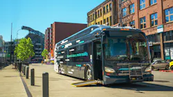 A New Flyer Xcelsior CHARGE NG zero-emission bus. A New Flyer Xcelsior CHARGE NG zero-emission bus.