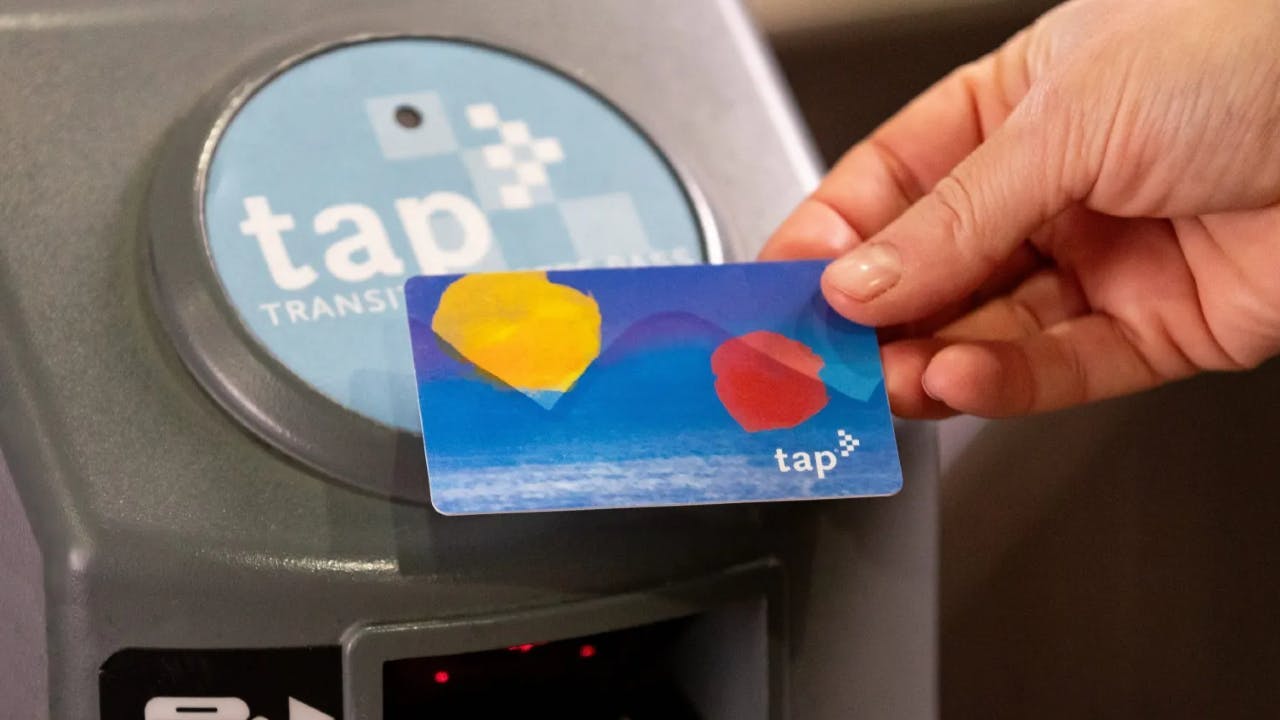 L.A. Metro Tap Card.