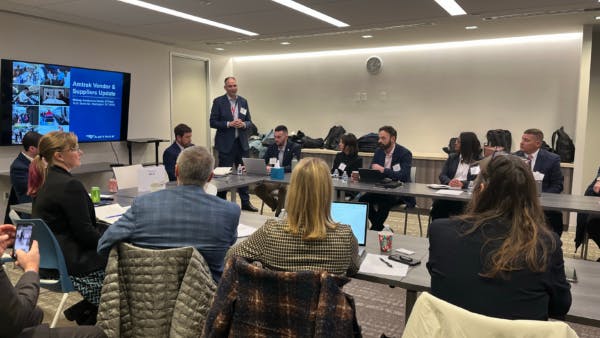 Amtrak&rsquo;s round table discussions involved members of its industry partners who will work to rebuild many of the agency&rsquo;s transit infrastructure.