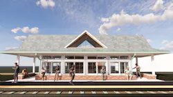 A rendering of the 115th Street/Morgan Park Station. A rendering of the 115th Street/Morgan Park Station.