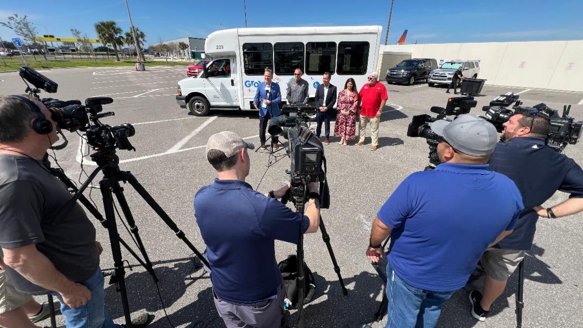 PSTA launches the Grouper on-demand shuttle service.