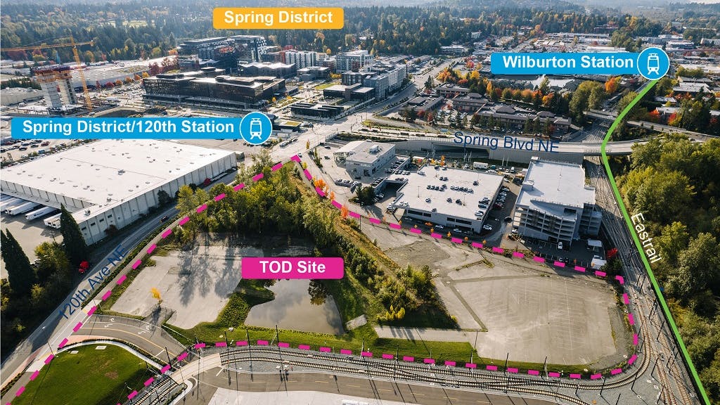 BRIDGE Housing will utilize two development lots from Sound Transit to build two multi-story buildings that could provide 234 affordable homes to Bellevue residents.