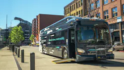 A New Flyer Xcelsior CHARGE NG™ 40-foot bus. A New Flyer Xcelsior CHARGE NG™ 40-foot bus.