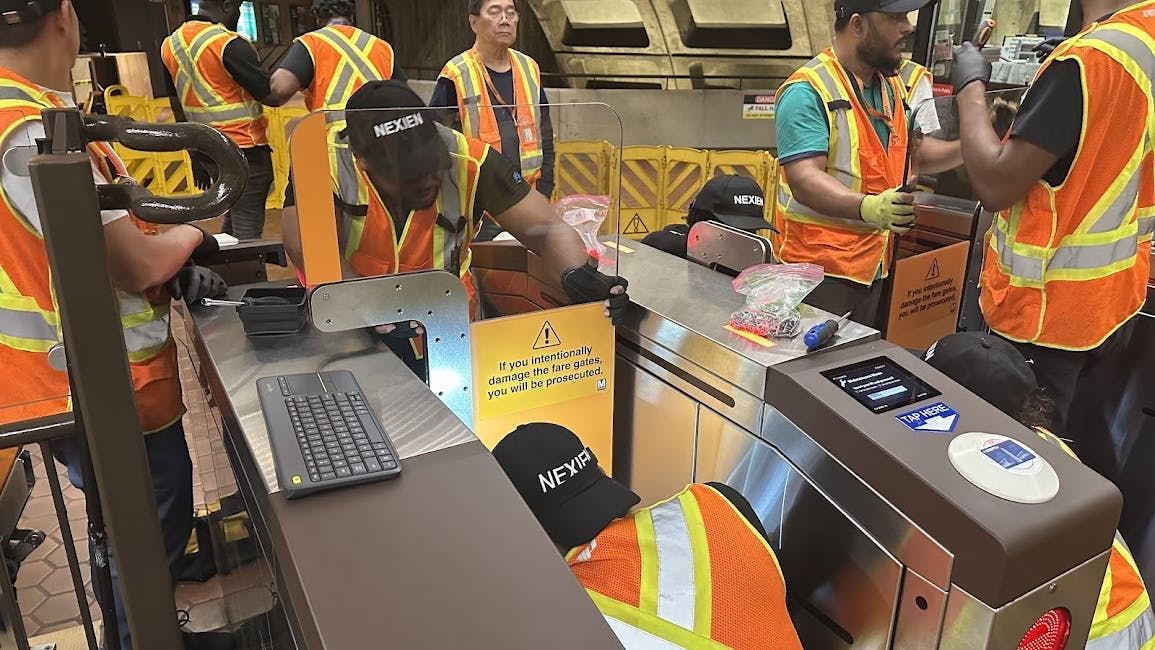 WMATA new taller faregates.