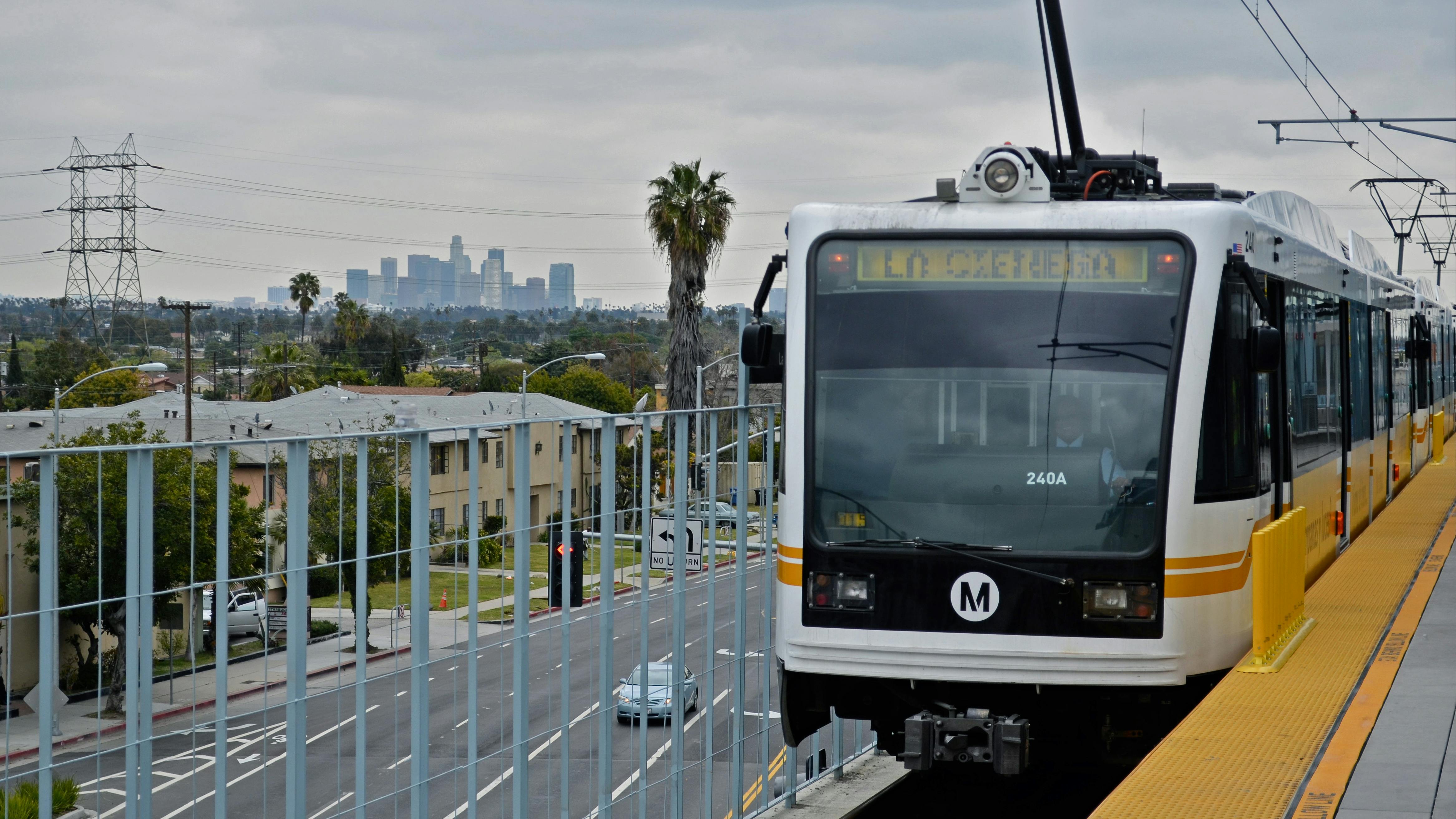 L.A. Metro train.