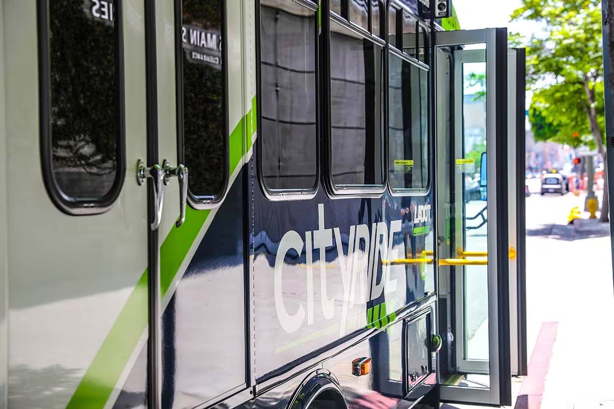 LADOT Cityride bus.
