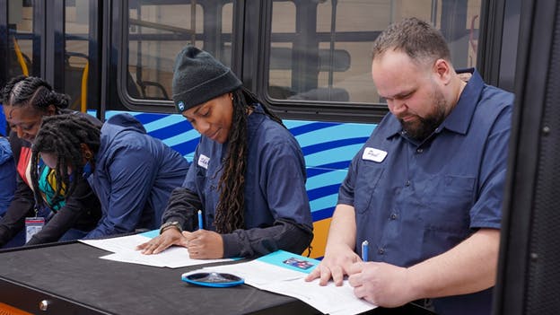 The apprenticeship event featured remarks from state and county leaders, a ceremonial apprenticeship signing, and a presentation of toolboxes and gear to the inaugural class of apprentices,