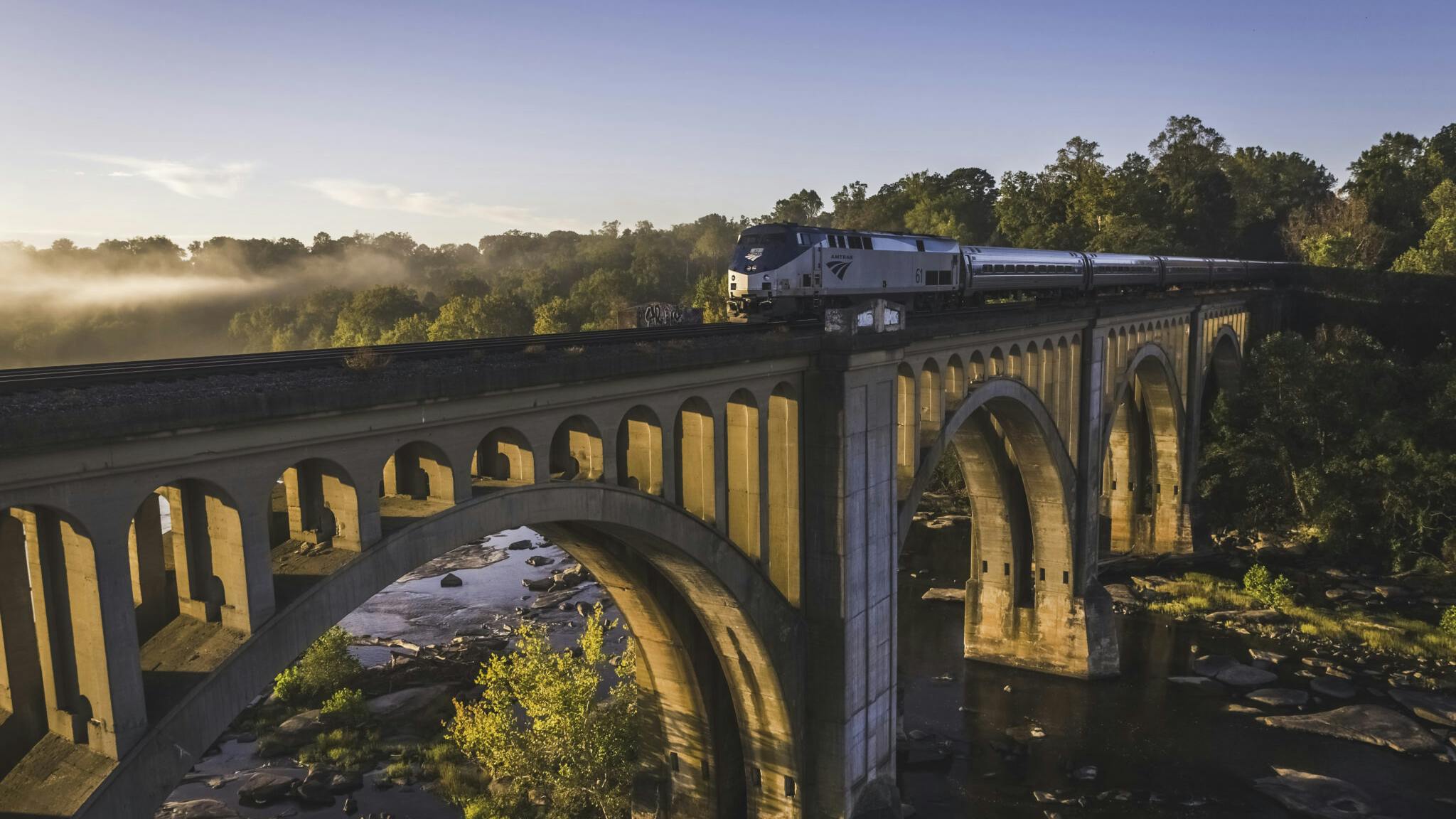 Amtrak Virginia train.