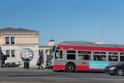 SFMTA bus. SFMTA bus.