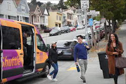Riders use the Bayview Shuttle to reach the Bayview Opera House. Riders use the Bayview Shuttle to reach the Bayview Opera House.