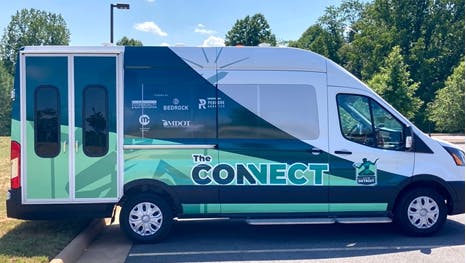The Connect AV shuttle.