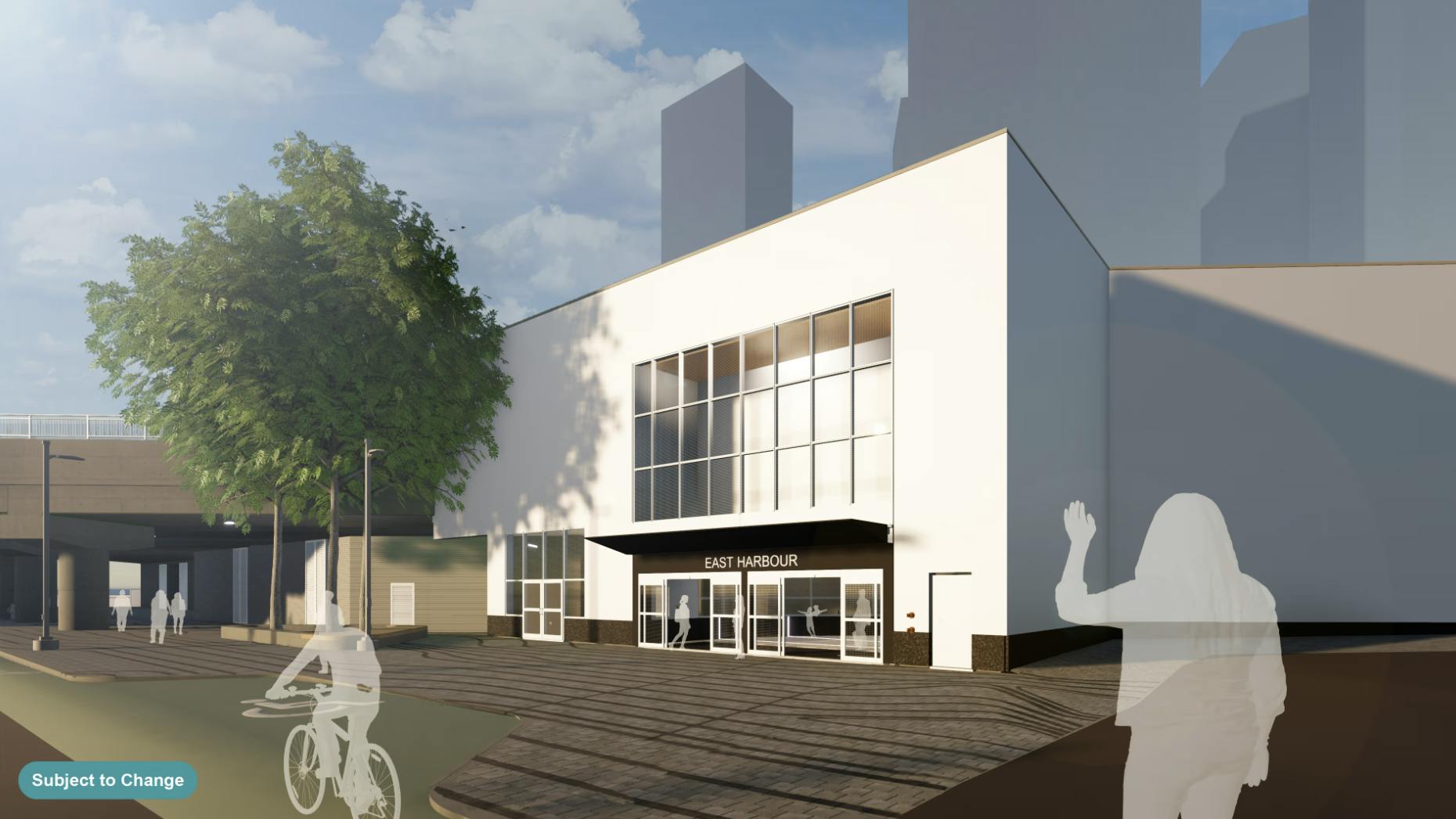 Artist&rsquo;s rendering of the future East Harbor Transit Hub