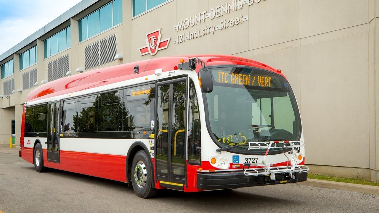 A TTC electric bus.