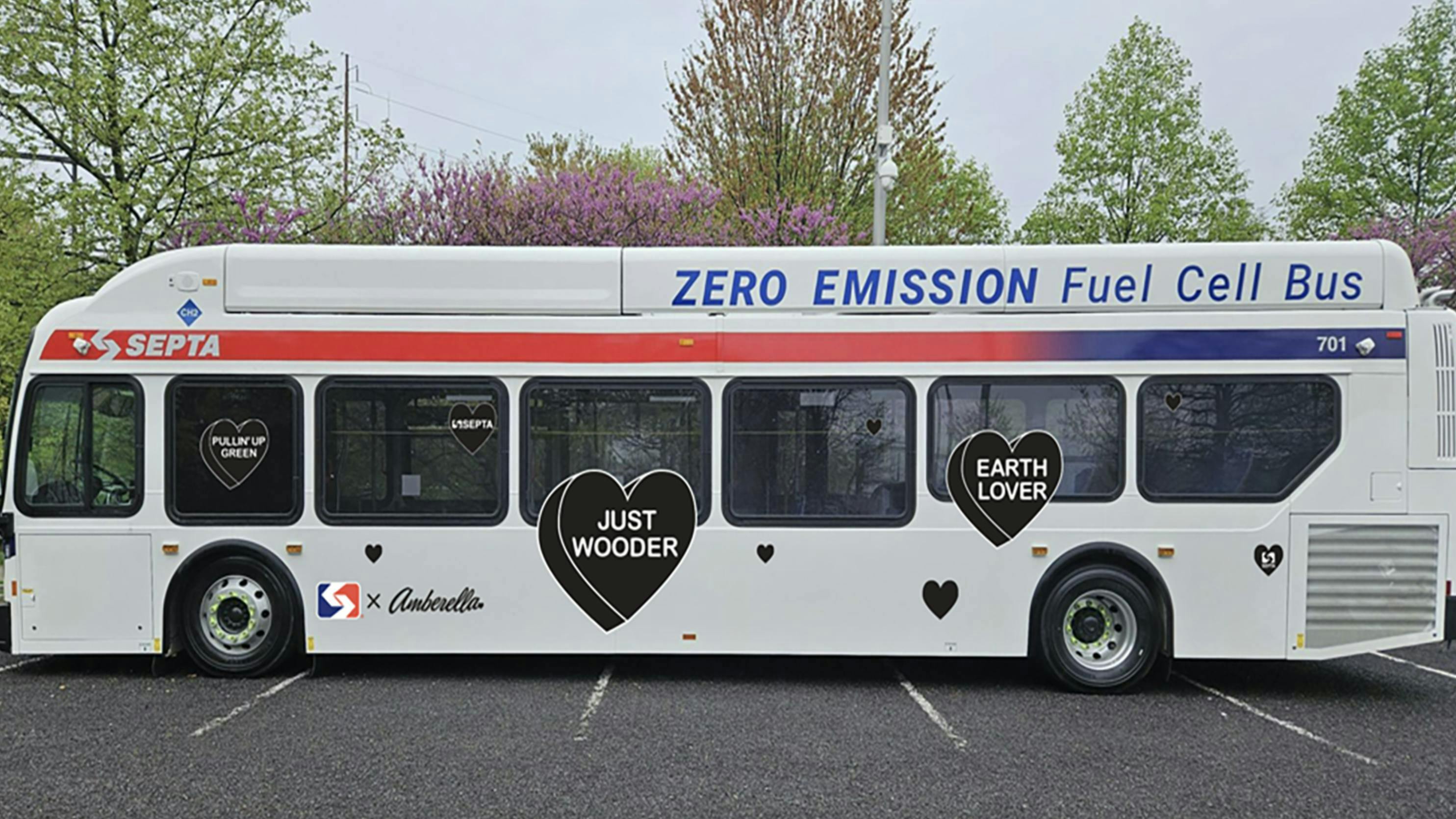 A SEPTA hydrogen-powered bus.