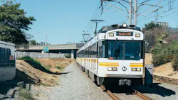 An L.A. Metro A Line train. An L.A. Metro A Line train.