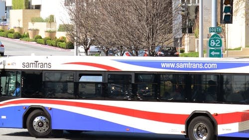 SamTrans bus.