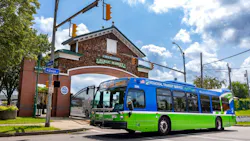 A Rochester RTS bus. A Rochester RTS bus.