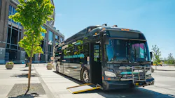 A Xcelsior CHARGE NG™ 40-foot battery-electric transit bus. A Xcelsior CHARGE NG™ 40-foot battery-electric transit bus.