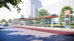 A rendering of the Link BRT project. A rendering of the Link BRT project.