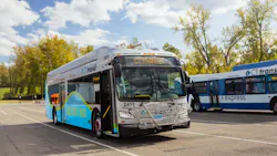 CTtransit battery-electric bus. CTtransit battery-electric bus.