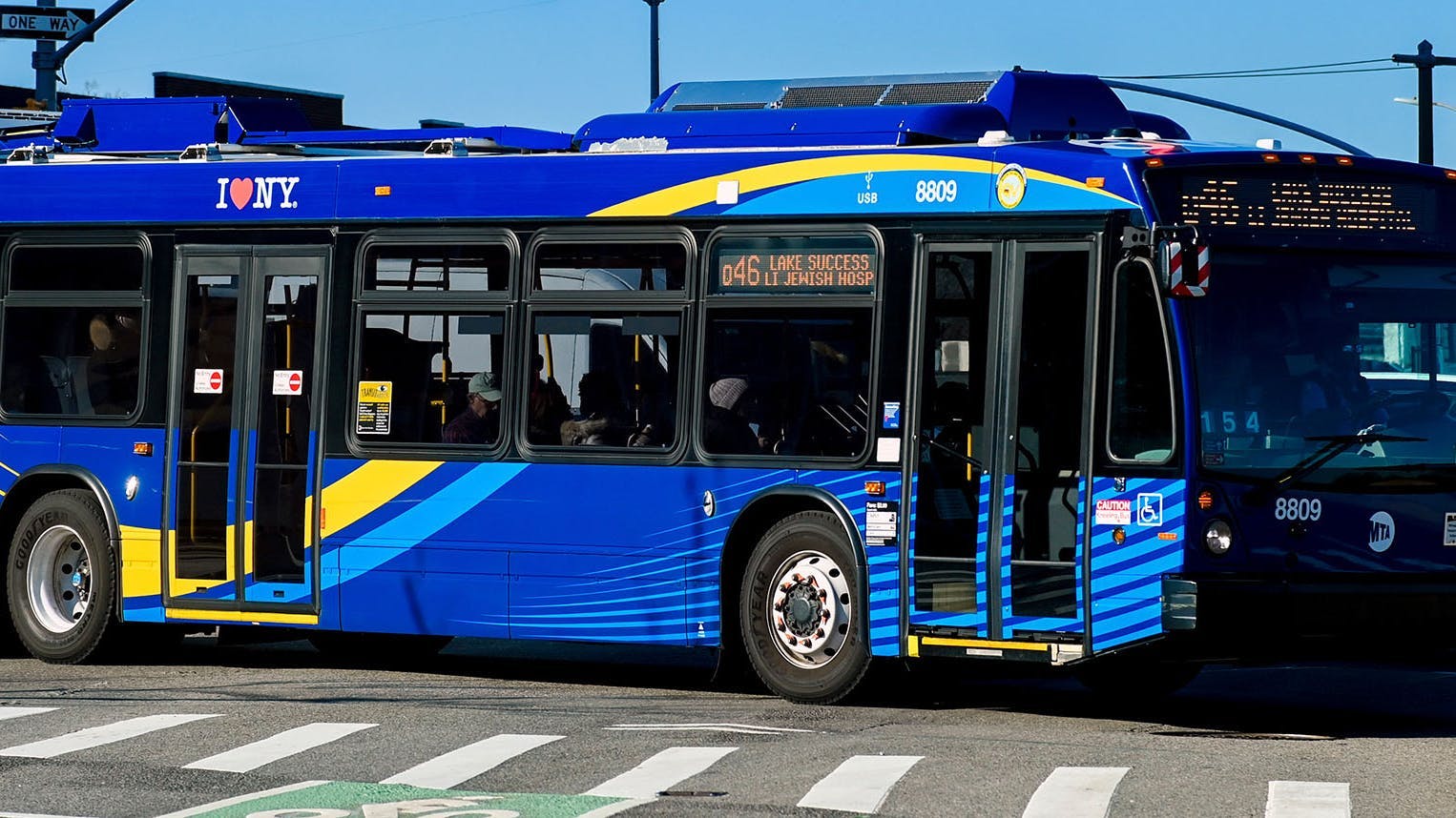A Metropolitan Transportation Authority bus.